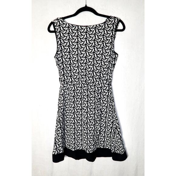 Kate Spade Black and White Bird Dress Size 2 - Picture 6 of 8